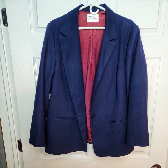 Levi's Deep Blue Women's Blazer Size L - Picture 1 of 5